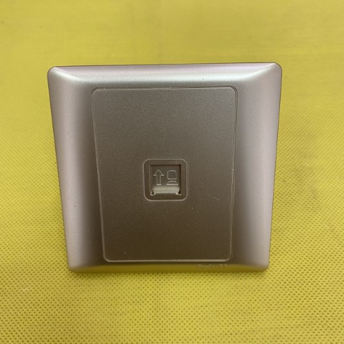 Bộ ổ cắm mạng đơn Cat 6 màu vàng